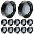thumbnail image 1 of JUNWELL 12Pcs Screw Caps Plastic Lids Growler Caps for Beer Bottles Brewing Wine Jug, 1 of 5