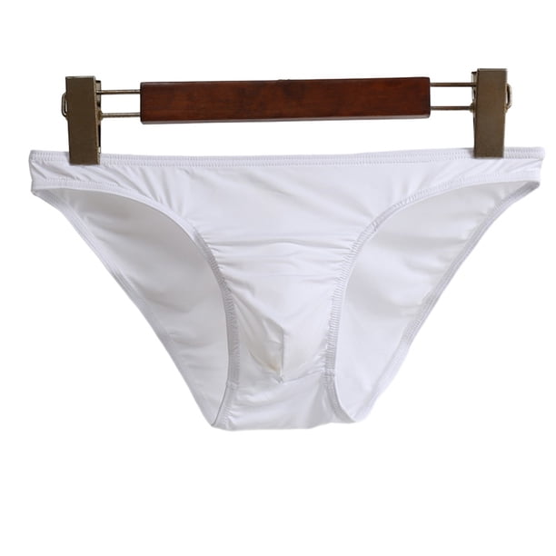 EchoBliss Sexy Hombres Bolsa Abultada Tanga Tanga Bragas Bikini Calzoncillos Sólidos Ropa Interior