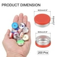 thumbnail image 2 of Uxcell Tapas Flip Off de 20 mm 200PCS Sellos Sin Rebabas Tapas Flip Off para Frascos de Vidrio Botellas Liofilizadas, Rojo/Plata, 2 of 6