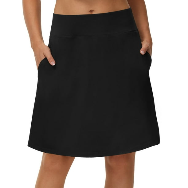 Faldas pantalón hasta la rodilla para mujer, faldas de golf para mujer, faldas pantalón largas para mujer, faldas con bolsillos para mujer, falda pantalón de tenis