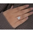 thumbnail image 6 of Cora Jewellery 3.5CT Radiant Moissanite Engagement Ring for Women, 10K Rose Gold, 7 US, 6 of 9