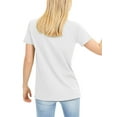 thumbnail image 2 of Ma Croix Womens Layering Short Sleeve Crew Tee Round Neck T-Shirts Pre-shrunk, 2 of 6