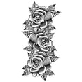thumbnail image 2 of Fiudx Tatuajes de Bocetos, Pegatinas Abstractas, Flores Rosas, 2 of 2