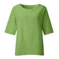 thumbnail image 5 of Plus Size Womens Blouses Loose Fit 3/4 Sleeve Shirts Ladies Dressy Casual Tops Flowy Clothing, 5 of 6