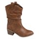 thumbnail image 1 of Amzcrzy Zapatos de mujer,Zapatos de mujer,Zapatillas de mujer, Botas redondas con cremallera retro cálidas para mujer, botas de media pantorrilla Sandalias Mujer Zapatillas De Casa, 1 of 6