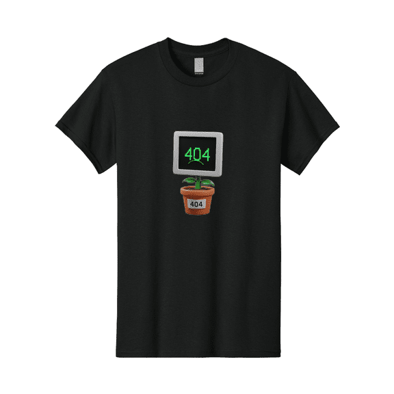 404-Plant Mens Graphic Tee, 100% Cotton, Casual Summer Wear BAA105