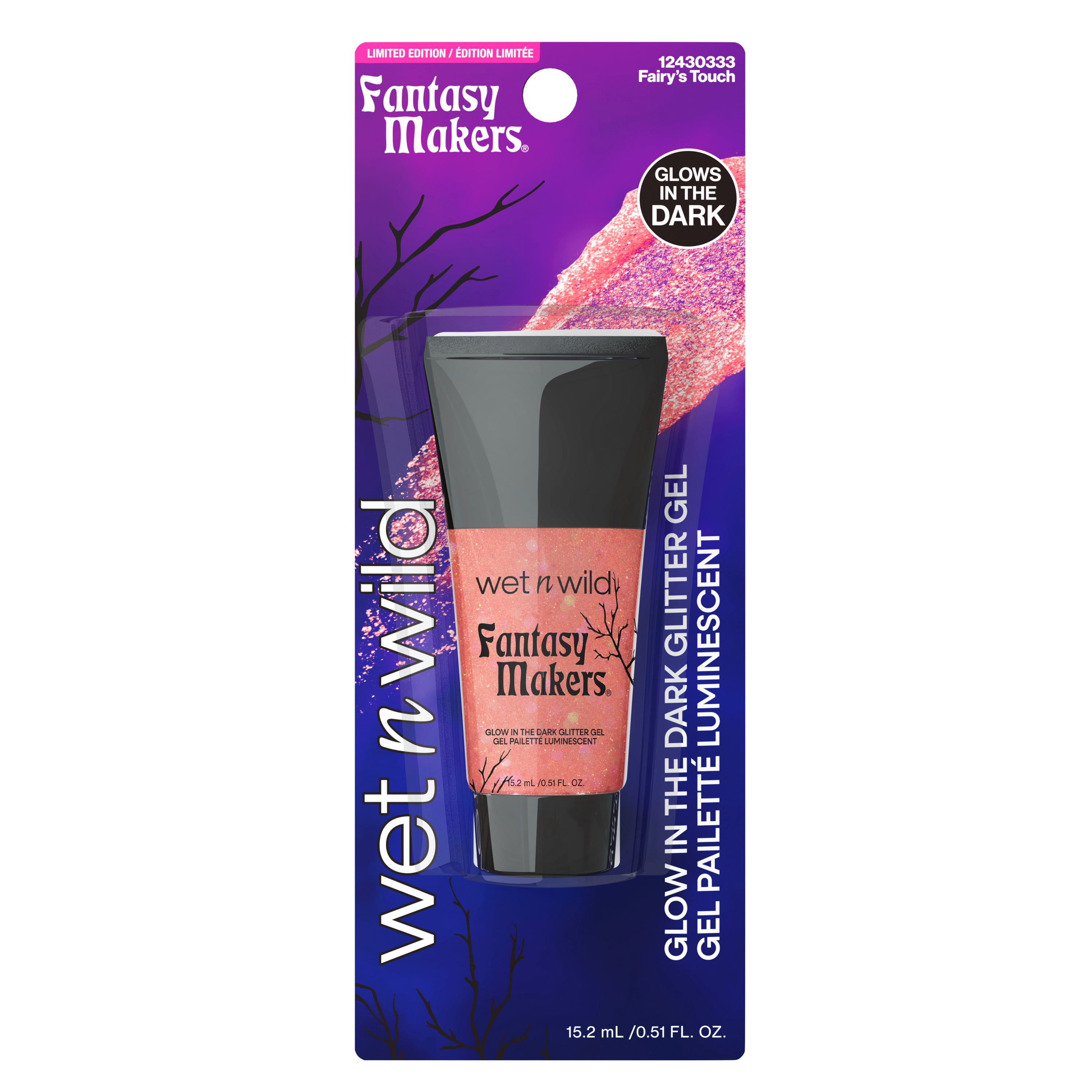 Wet N Wild Fantasy Makers Glow In The Dark Glitter Gel in Fairy's Touch - 0.51 fl.oz.