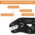 thumbnail image 3 of Wire Crimping Tool with Ratchet,  Ratchet Wire Crimper Tool for Open Barrel Terminal Connectors, Electrical Crimping Tool for Deutsch DELPHI AMP Dupont TYCO Terminals, 24-14 AWG, 3 of 7