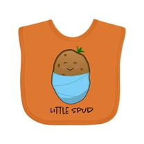 Inktastic Little Spud Blue Boys or Girls Baby Bib