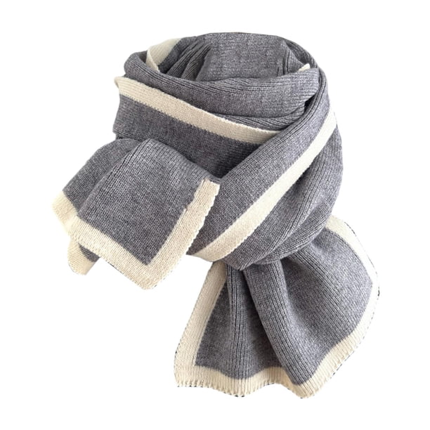 Bufanda gruesa para hombre y mujer, regalo grueso de 69 pulgadas, accesorios de disfraz, chal Gris
