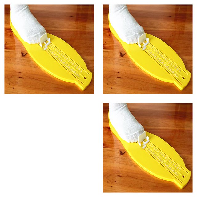 Vogacara Regla de medición de longitud de zapatos Dispositivo de medición de pies de plástico Herramienta de medición de zapatos Accesorios para el Type1 Vogacara CBP141304