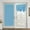 Sky Blue, variant on Meitianfacai Blackout Door Curtain - Privacy Thermal Insulated Door Window Curtains for Patio French Door Front Door Sidelight Curtain Tie up Shade