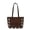 Coffee, variant on NCY Mini Suede Tote Bag for Women Studded Purse Chocolate Brown Faux Suede Shoulder Bag Vintage Fall Handbag for Travel Work