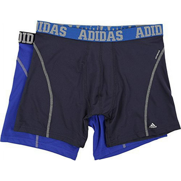 adidas Men's Sport Performance Climacool Boxer Brief Underwear (2-Pack),  Urban Sky/Bold Blue Bold Blue/Urban Sky, SMALL