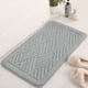 thumbnail image 5 of Alfombra de baño de espuma viscoelástica Allowith, ultrasuave, antideslizante y absorbente, lavable a máquina, cómoda y gruesa, para suelo de baño, bañera y ducha., 5 of 6