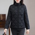 thumbnail image 2 of Women's Winter Short Puffy Coat Hooded Thermal Insulated Jacket For Cold Weather Fashionable Outerwear, 2 of 9