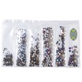 thumbnail image 1 of Flatback Rhinestone 6-Size Shiny DIY Round Crystal Gem Flatback Gem for Nail Art, 1 of 10