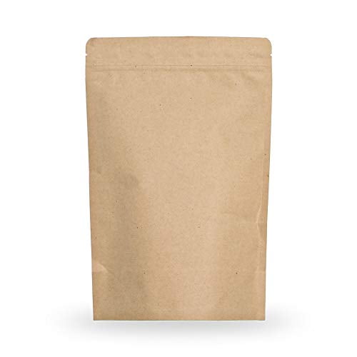 Download Sumdirect 50pcs 5x7 Inch Ziplock Kraft Paper Food Bags Resealable Stand Up Pouches With Foil Lined Walmart Com Walmart Com