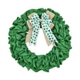 thumbnail image 2 of St Patrick's Day Leprechaun Wreath with Clovers and Ribbon for Outdoor Door Decor, All-Weather Indoor Holiday Seasonal Decoration for Home and Party Use, 2 of 8