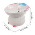 thumbnail image 2 of RUNROTOO Cat Water Bowl Elevated Ceramic Protect Neck Design 1Pack, 2 of 8