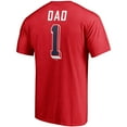 thumbnail image 3 of Men's Fanatics Red Boston Red Sox Number One Dad Team T-Shirt, 3 of 3