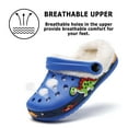thumbnail image 5 of Little Kids Lined Clogs Boys Garden Slippers Kids Plush Warm Slippers Fuzzy Plush Lined Home Bedroom Slippers Non-Slip Indoor Outdoor Mules for Boys Girls Toddler Royal Blue 28, 5 of 6