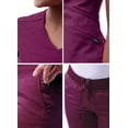 thumbnail image 5 of Adar Pro Core Classic Scrub Set For Women - Tailored V-Neck Scrub Top & Tailored Yoga Scrub Pants, 5 of 7