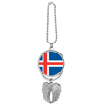 thumbnail image 1 of Islandia national flag Europa país Colgante de ala, 1 of 3