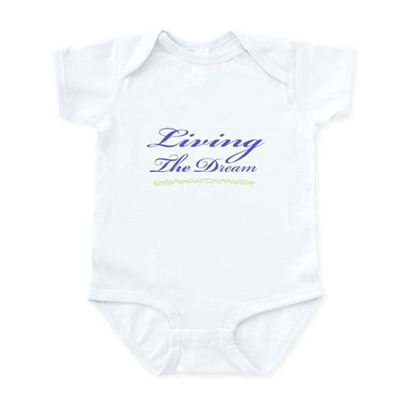

CafePress - Living The Dream Stars Infant Bodysuit - Baby Light Bodysuit Size Newborn - 24 Months