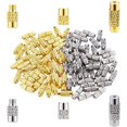 thumbnail image 3 of 20pcs/Lot 4x12mm Connector Brass Screw Barrel Clasps Closures Lock for DIY Bracelet Necklace Jewelry Making Accesories (Color : Mix, Size : 12 * 4mm), 3 of 5