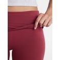 thumbnail image 4 of No Boundaries Flare Pants with Foldover Waistband, 32'' Inseam, Women's and Women's Plus XS-XXL, 4 of 5