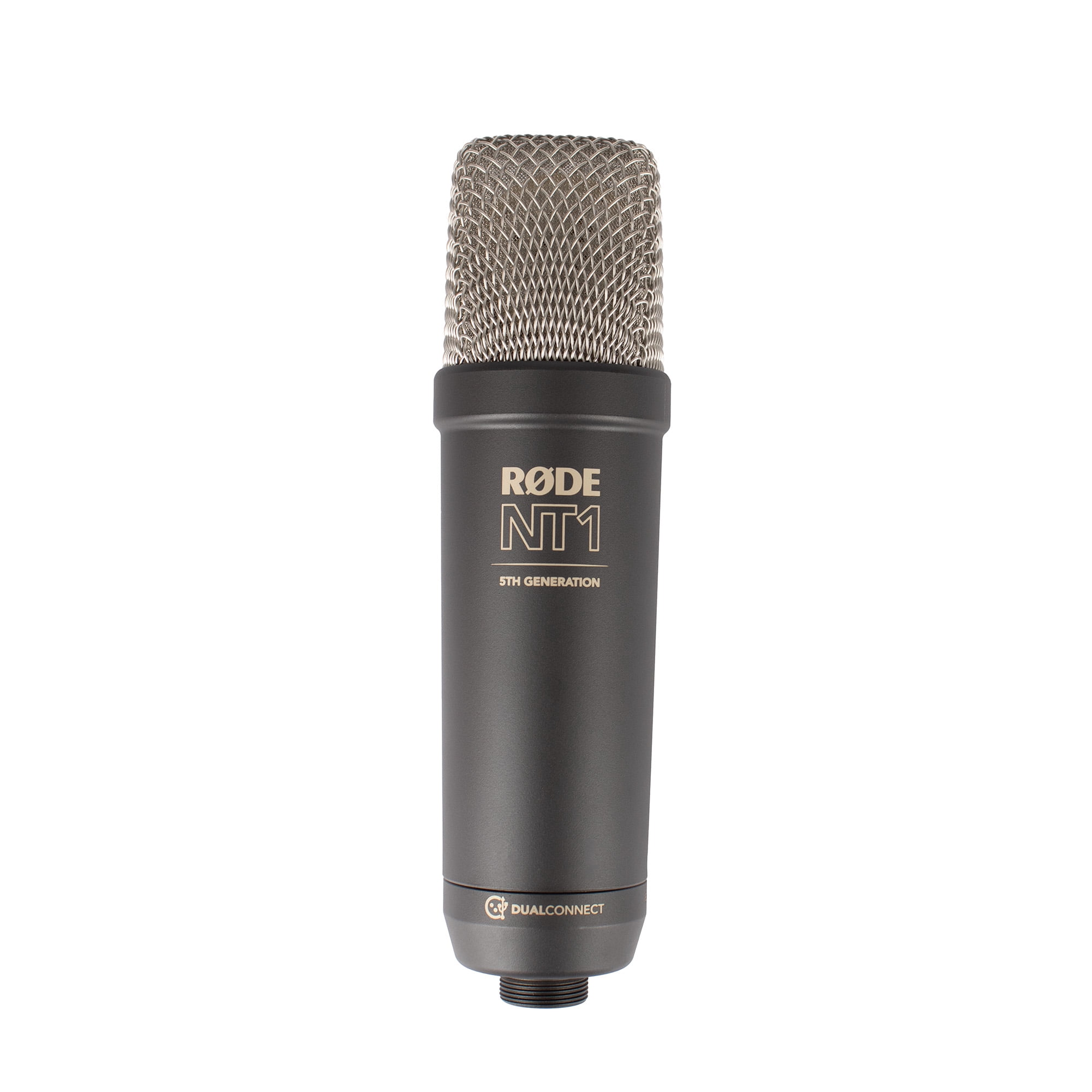 RØDE NT1 5th Generation Large-diaphragm Studio Condenser Microphone with XLR and USB Outputs, Shock Mount and Pop Filter for Music Production, Vocal Recording and Podcasting (Black)