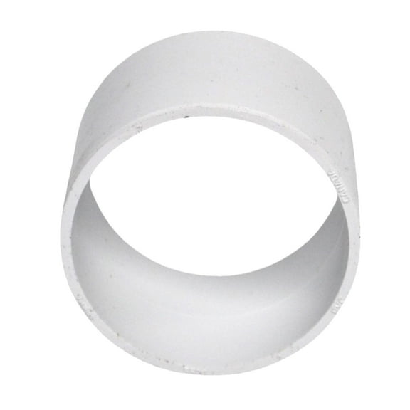 Vaculine Central Vacuum Cleaner White 2 Inch PVC Slip Coupling Fitting