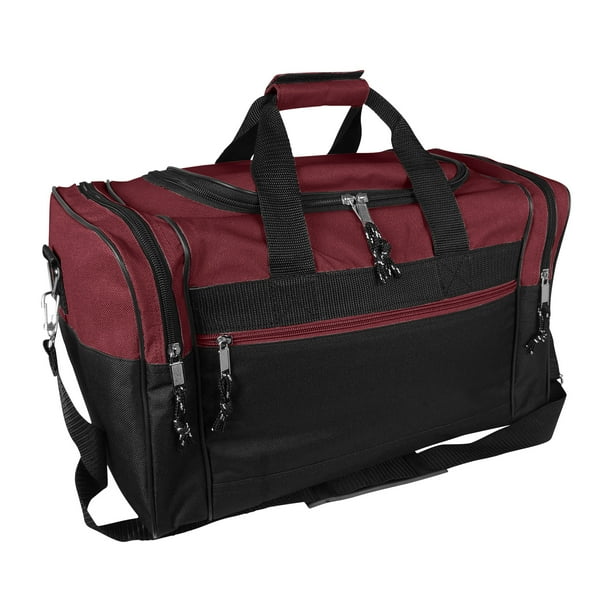 DALIX 17" Blank Duffel Bag Duffle Travel Size Sports Durable Gym Bag in