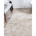 thumbnail image 4 of Unique Loom 3127125 5 x 8 ft. Paris Willow Rectangular Rug, Gray, 4 of 5