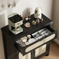 thumbnail image 6 of Senfot Rattan Sideboard Buffet Cabinets Black, 6 of 6