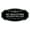 Black / Silver, variant on Victorian No Soliciting Neighbors Welcome Sign (White/Red) - Small 3" X 6"