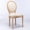 Beige, variant on French Country Dining Chairs Set of 6, Linen Upholstered Oval Back Dining Room Chairs with Antique Solid Wood Frame, Farmhouse Accent Side Chairs for Kitchen, Living Room