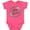 Vintage Hot Pink, variant on Inktastic Big Sister with Flower Circle Girls Baby Bodysuit