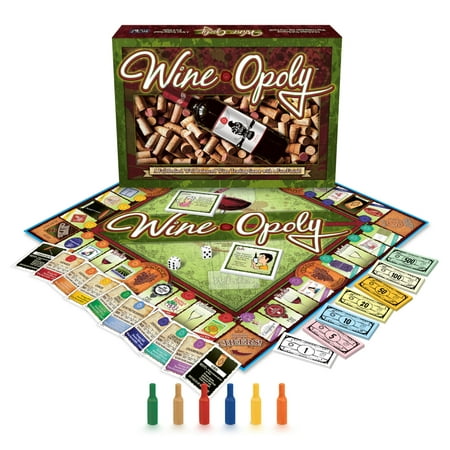 UPC: 0730799050244 | Late for the Sky Wine-Opoly Board Game Adults 18 and up