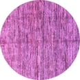 thumbnail image 1 of Ahgly Company Indoor Round Oriental Purple Modern Area Rugs, 8' Round, 1 of 4