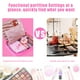thumbnail image 5 of Bolsa de maquillaje de viaje Queboom, neceser para mujer y hombre (rosa claro)., 5 of 5