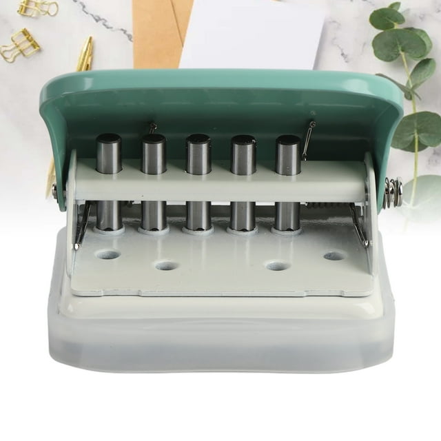 Mini 5 Hole Paper Puncher with Suitable for A4,A5,B5 Notebook, Scrapbook, Crafts, and DIY, Compact and Efficient Hole Puncher for Office, School, Home Use
