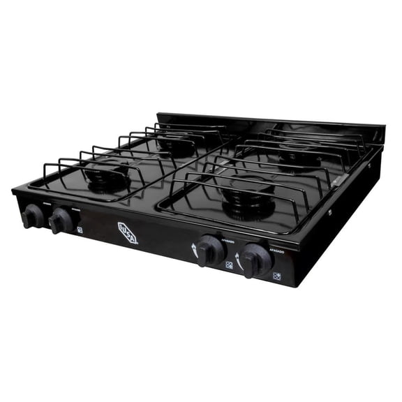 Parrilla a Gas 4 Quemadores Iusa negro