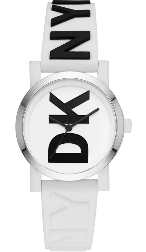 dkny leather strap watch ladies