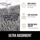 thumbnail image 4 of Alfombra de baño Gorilla Grip, gruesa, suave y absorbente, gris, 4 of 9