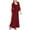 Wine##1, variant on jsaierl Women Two-Piece Casual Solid Sleeveles Chiffon Dress Half Sleeve Lace Cardigan Set