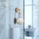 thumbnail image 5 of Organizador colgante de acrílico Ganchos adhesivos decorativos estables transparentes para baño Oro perfecl Gancho organizador, 5 of 8