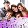 thumbnail image 3 of Gifts for Wife Blanket Throw Wife Birthday Gifts Ideas for Women Wedding Valentine''s Day Mothers Day Blankets to My Wife Gifts from Husband 50"X40", 3 of 6