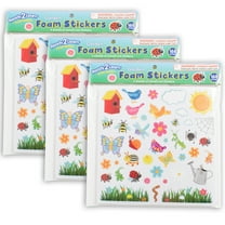 READY 2 LEARN Foam Stickers, Garden, 168 Per Pack, 3 Packs